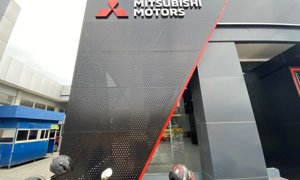 Automotive showroom exterior signage project by The Fourth Dimension, Inc. Philippines