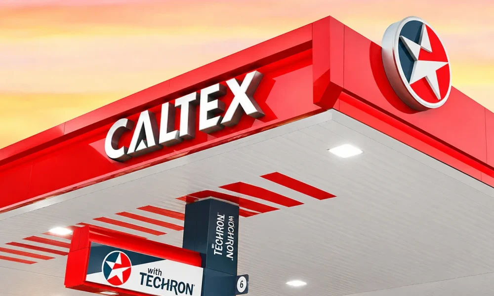Caltex service station signage by The Fourth Dimension Inc.