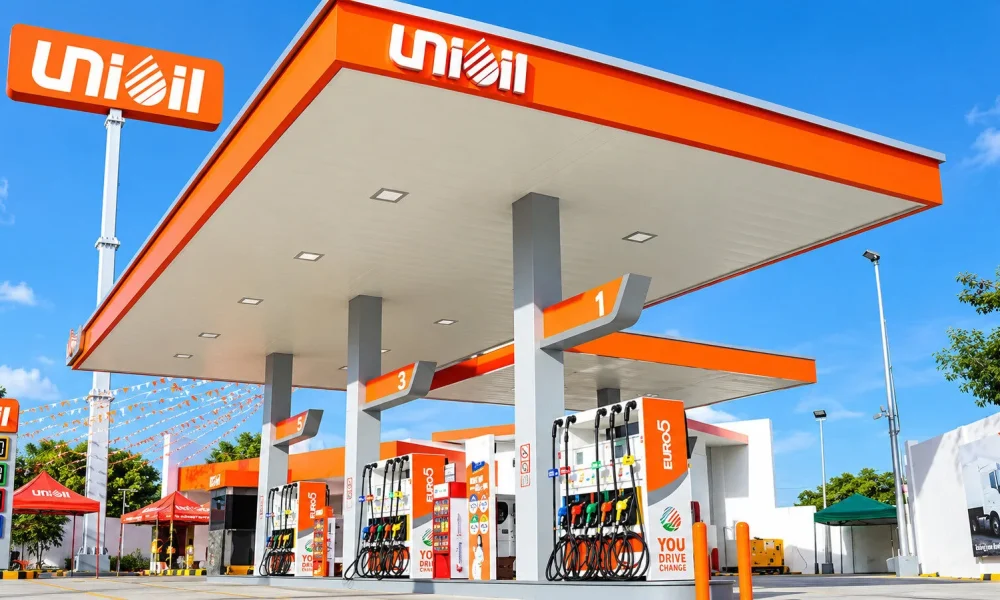 Union gas station signage and canopy by The Fourth Dimension Inc.