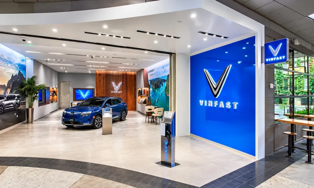 VinFast showroom signage project by The Fourth Dimension, Inc. Philippines