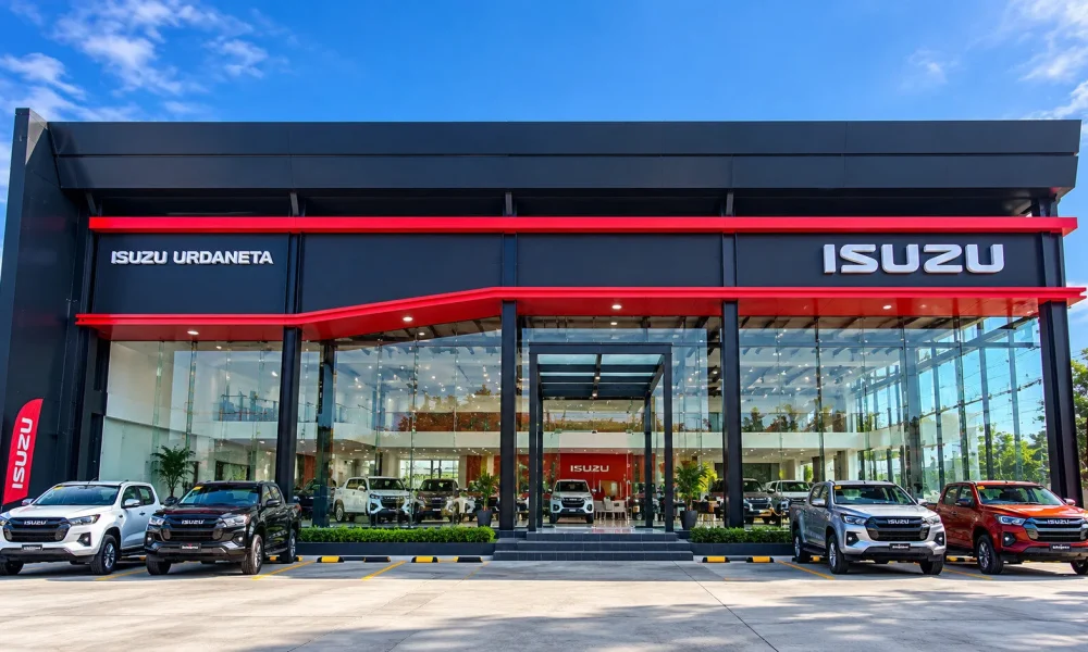 Isuzu Urdaneta dealership signage project by The Fourth Dimension, Inc. Philippines