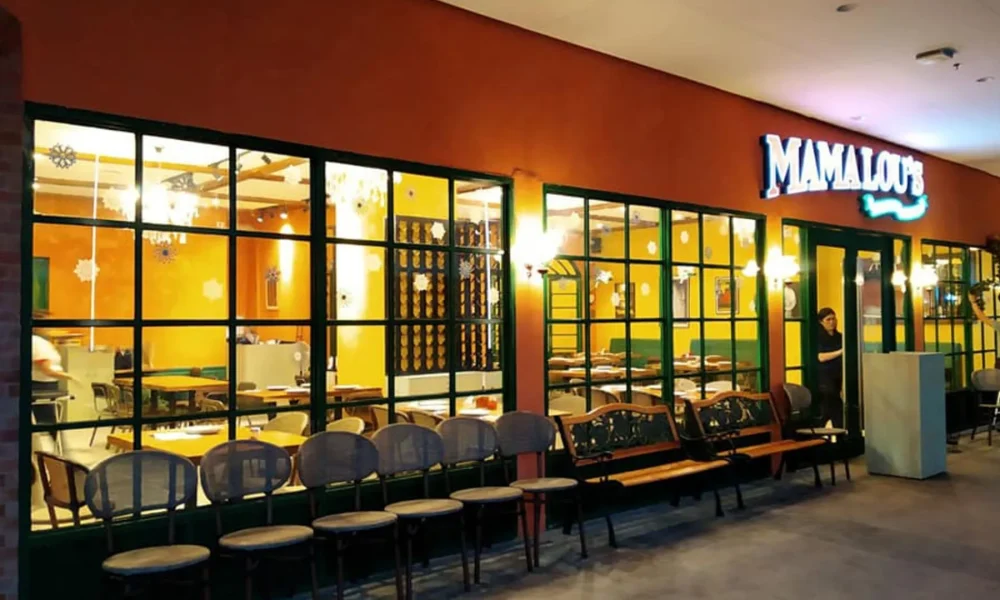 Mamalou's restaurant interior signage by The Fourth Dimension, Inc. Philippines