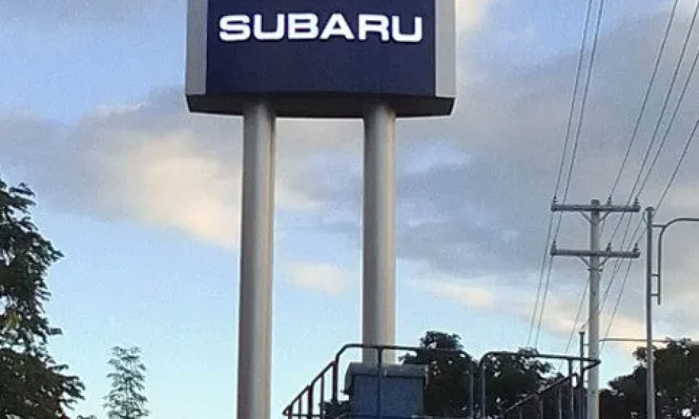 Automotive dealership exterior signage project by The Fourth Dimension, Inc. Philippines